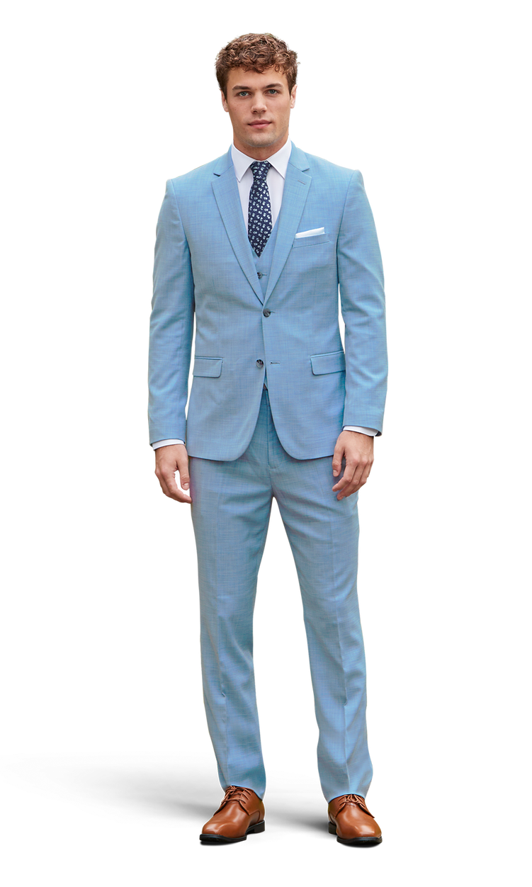 Oxford Blue Stretch Suit Separates