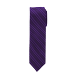 Purple Striped Long Tie image number null