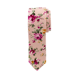 red Floral Long Tie image number null