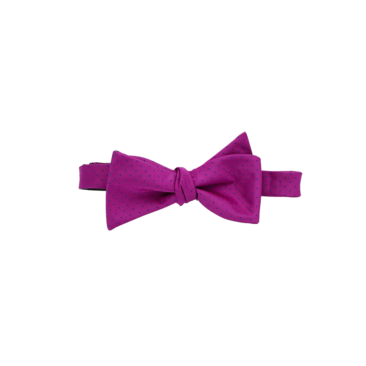 Dark Fuchsia With Navy Dot Bow Tie image number null